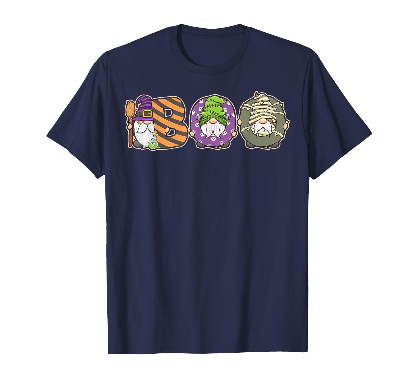 Boo Gnome Spooky Ghost Witches Halloween Costume T-Shirt