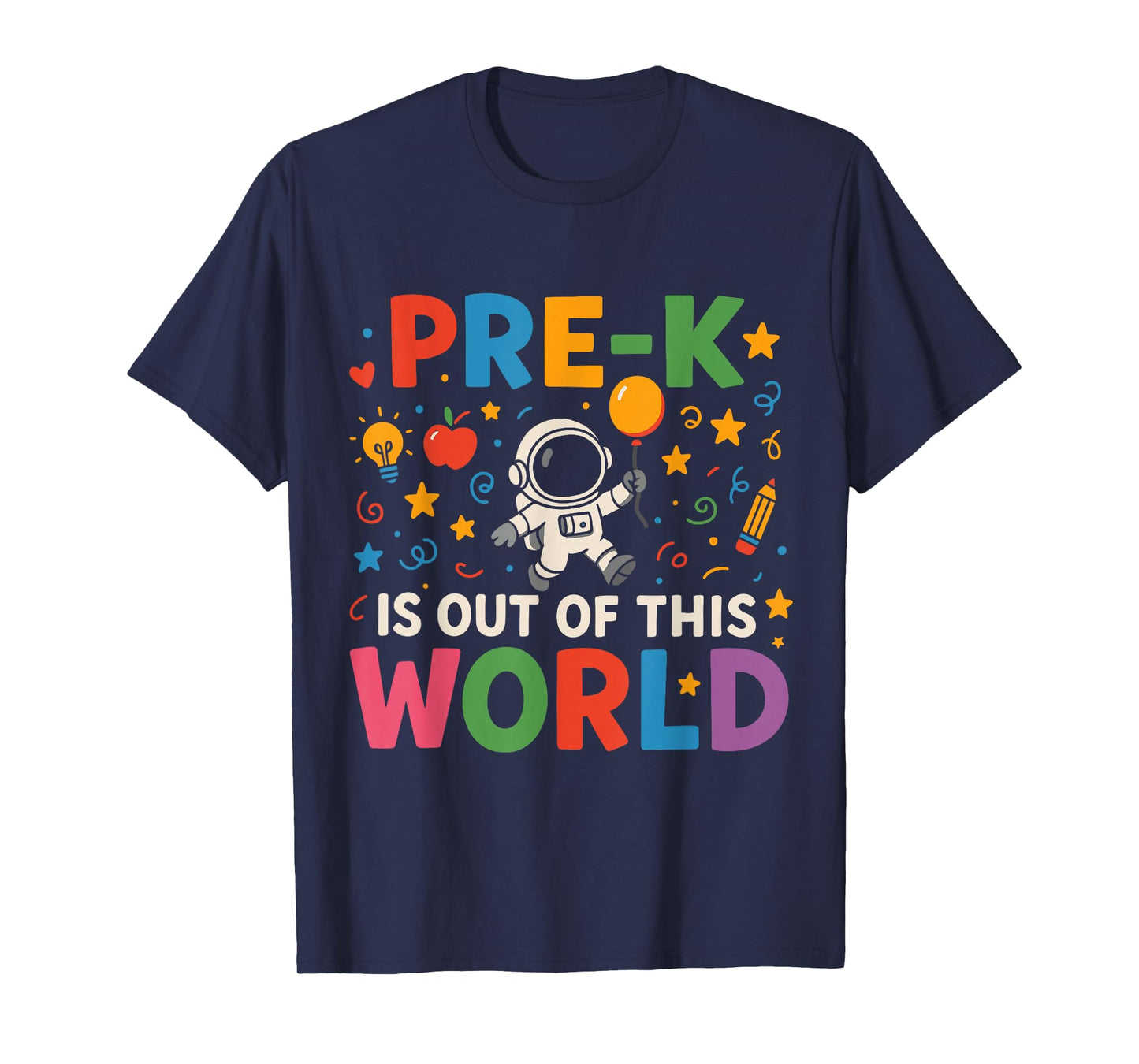 Pre-K is Out of This World Astronaut Kids Design T-Shirt