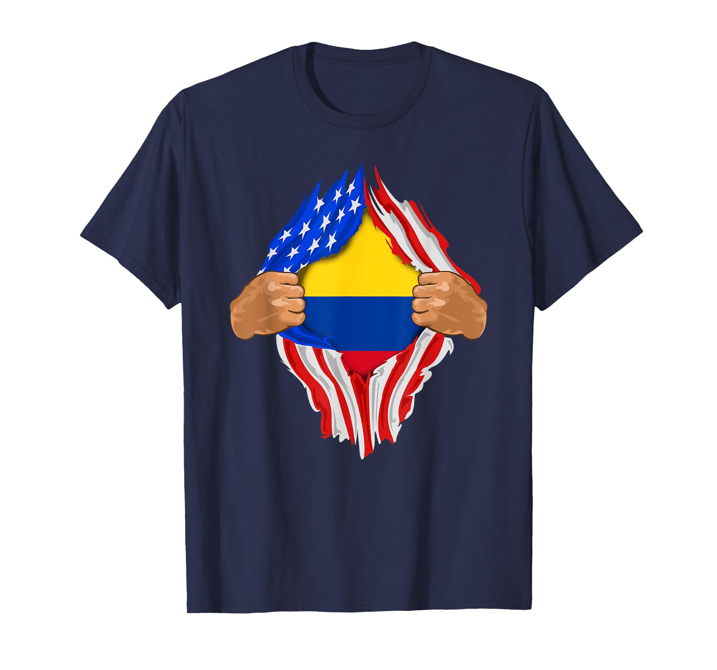 Colombian Blood Inside Me T-Shirt | Colombia Flag Gift T-Shirt
