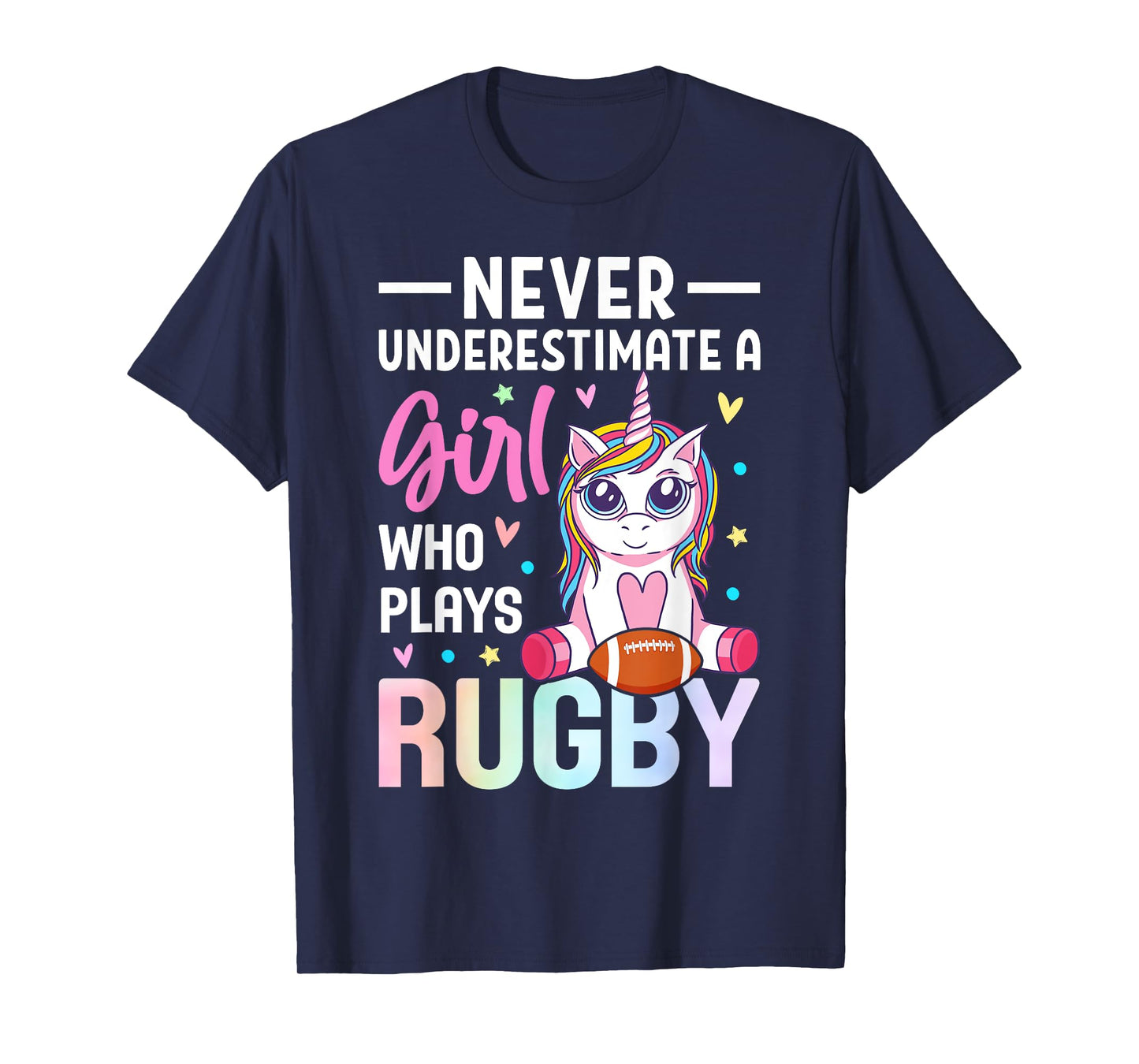 A Girl Who Plays Rugby Rugby Girl Female Rugby Player T-Shirt