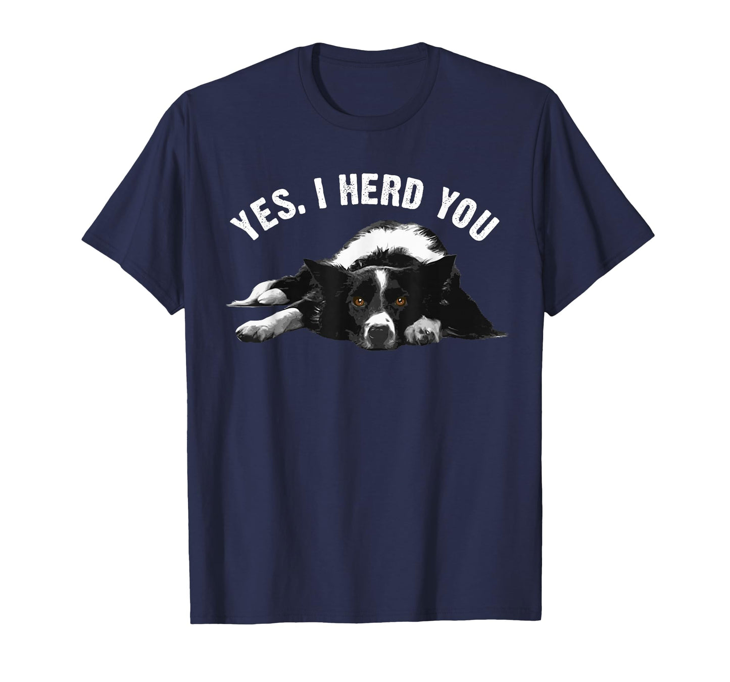 Funny Border Collie Art Men Women Puppy Border Collie Lovers T-Shirt