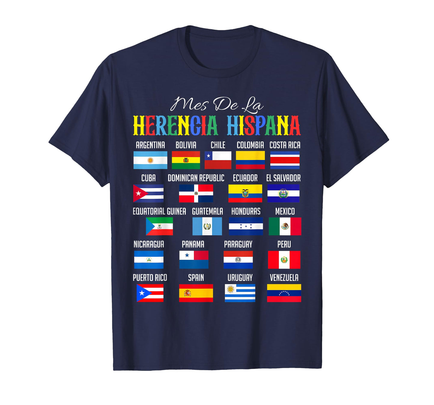 Mes De La Herencia Hispana National Hispanic Heritage Month T-Shirt
