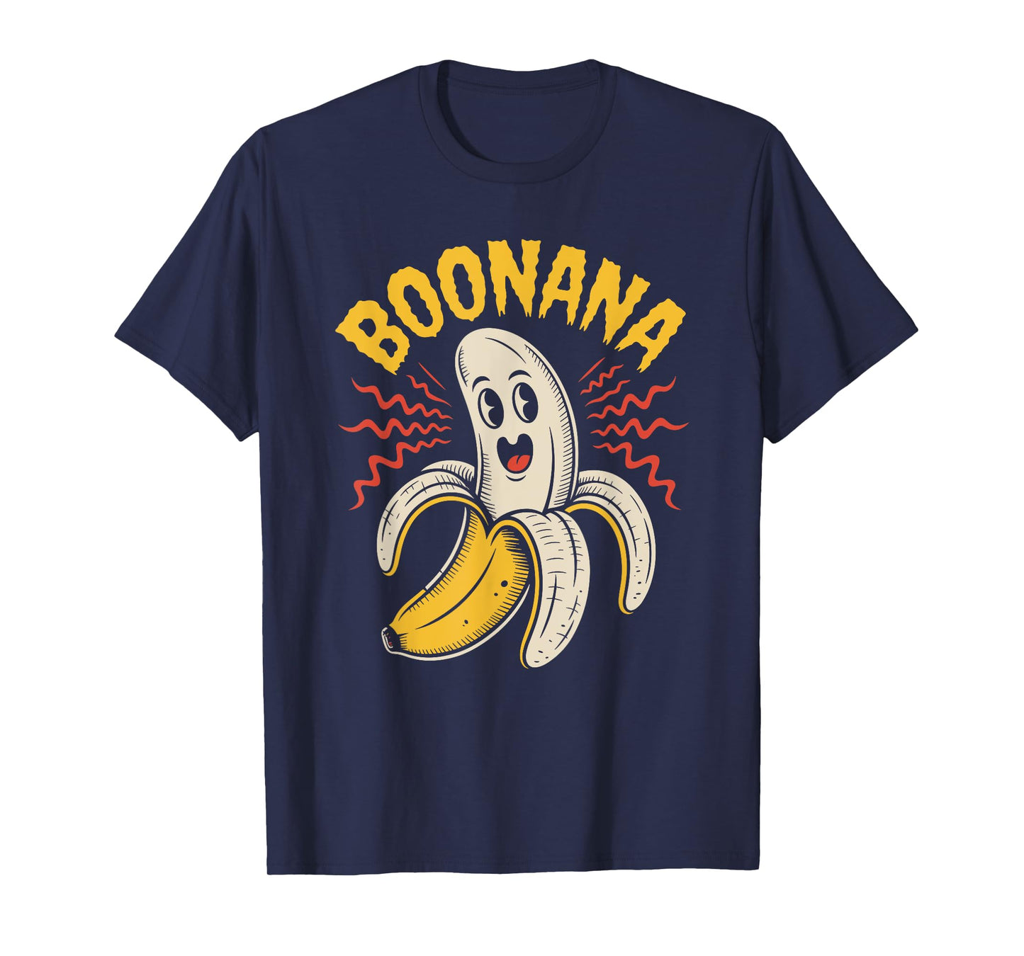 Boonana Cute Ghost Banana Halloween Costume Men Women Kids T-Shirt