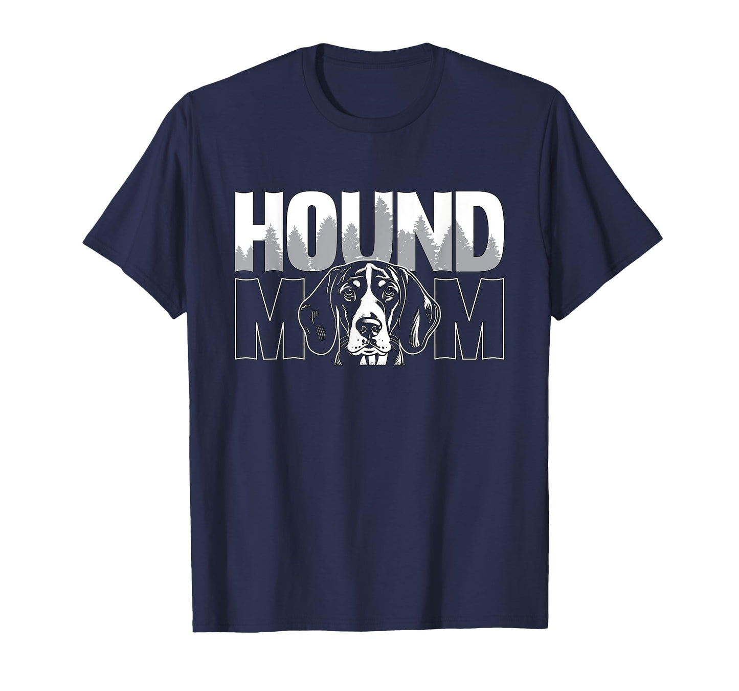 Hound Mom Loves Treeing Walker Bluetick Dog Breed Coonhound Men Women T-Shirt