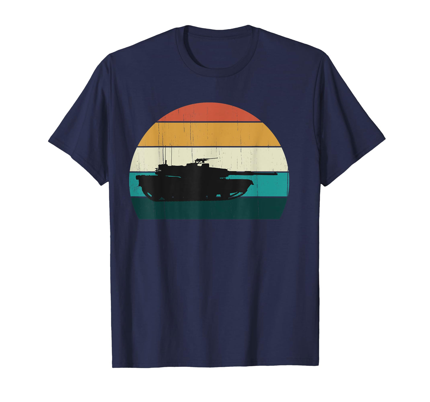 Vintage Abrams M1 - Retro Sunset American Main Battle Tank T-Shirt