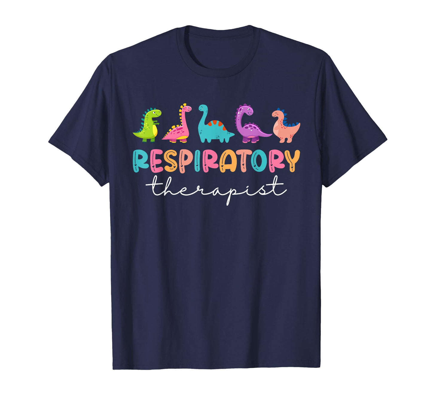 Pediatric Respiratory Therapy RT Therapist RT Dinosaurs T-Shirt