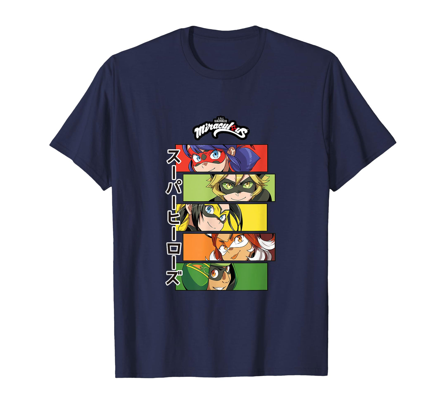 Miraculous Ladybug Cat Noir Manga Super Heroez 2 T-Shirt