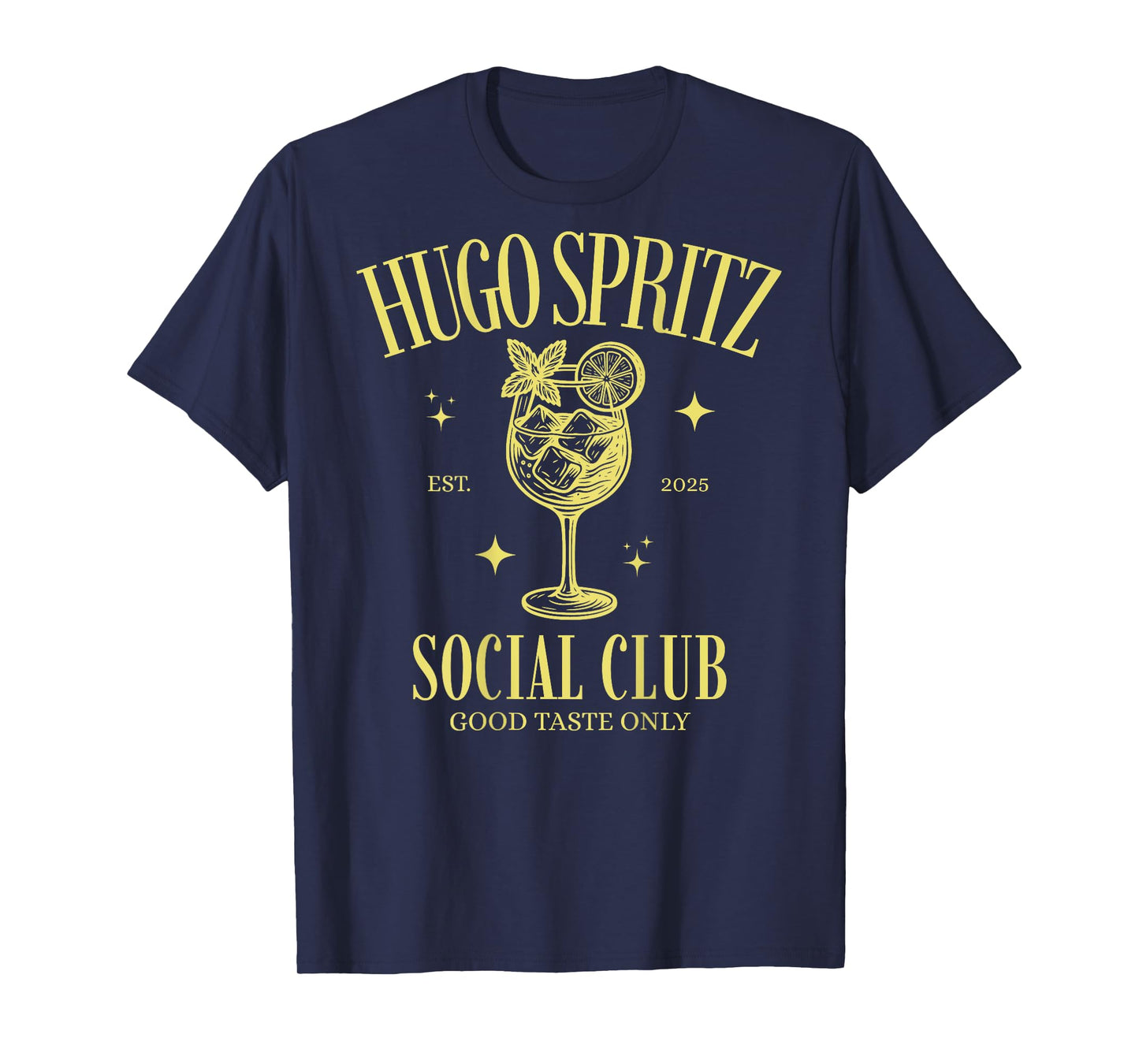 Hugo Spritz Social Club Team Elderberry Sparkling Prosecco Back T-Shirt