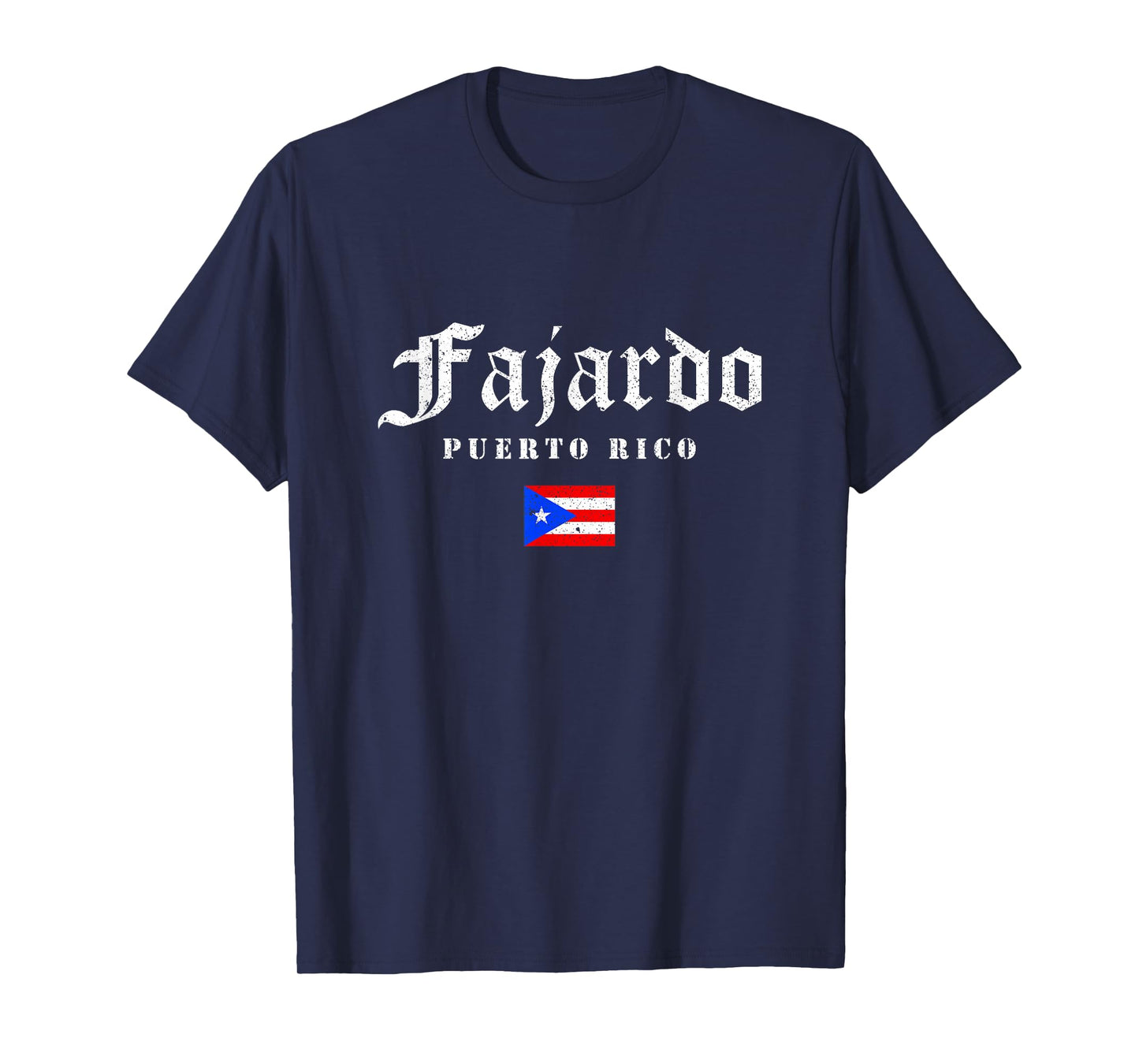 Vintage Fajardo Puerto Rico Flag Pride Home Root Travel T-Shirt