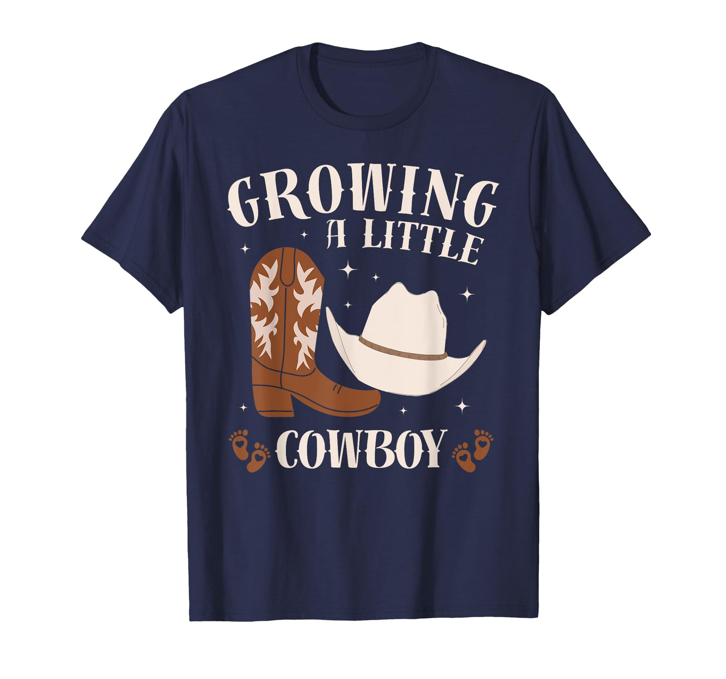 Growing a Little Cowboy Pregnancy Announcement Western T-Shirt