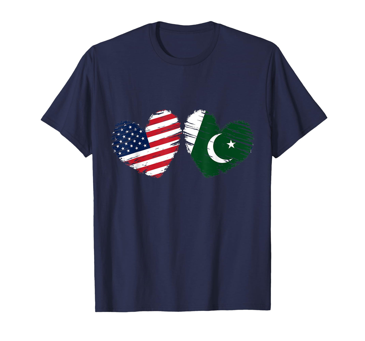 USA Pakistan Flag Heart Valentines Day Pakistani American T-Shirt