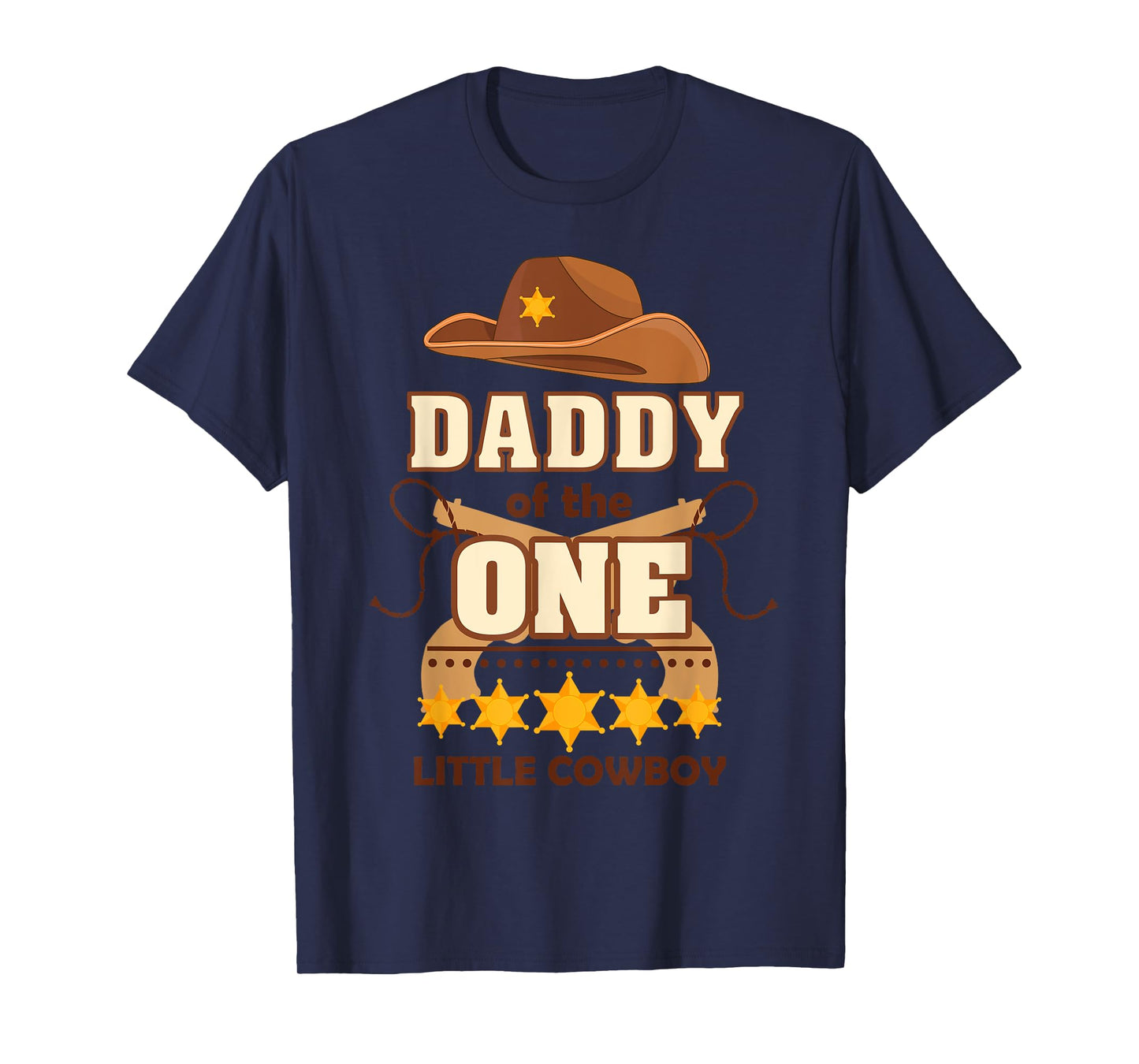 Boy 1st Birthday Daddy Cowboy Rodeo Western First Bday Party T-Shirt
