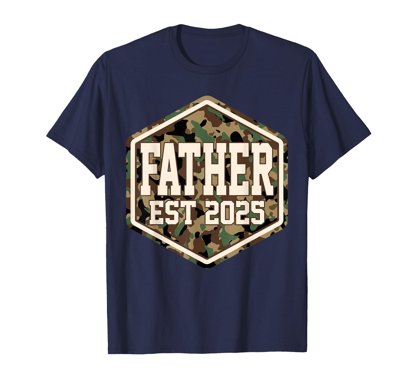 CAMO Father Est 2025 Father's Day New Father Baby T-Shirt