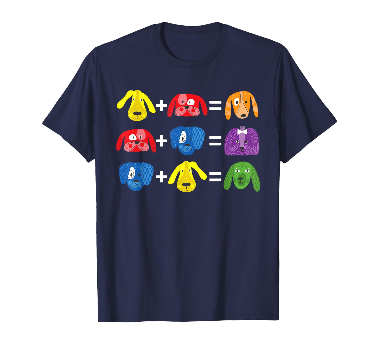 Dog Themed Artist Color Theory Educational Art Teacher T-Shirt
