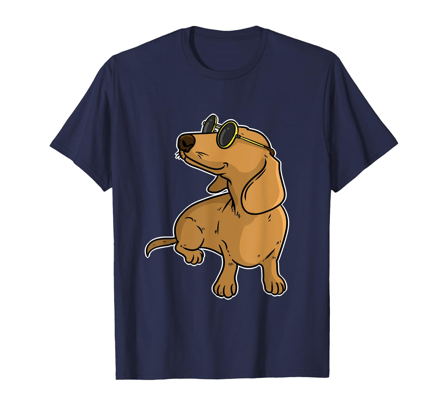 Dachshund Weiner Dog Sun Glasses T-Shirt for Men Women Kids