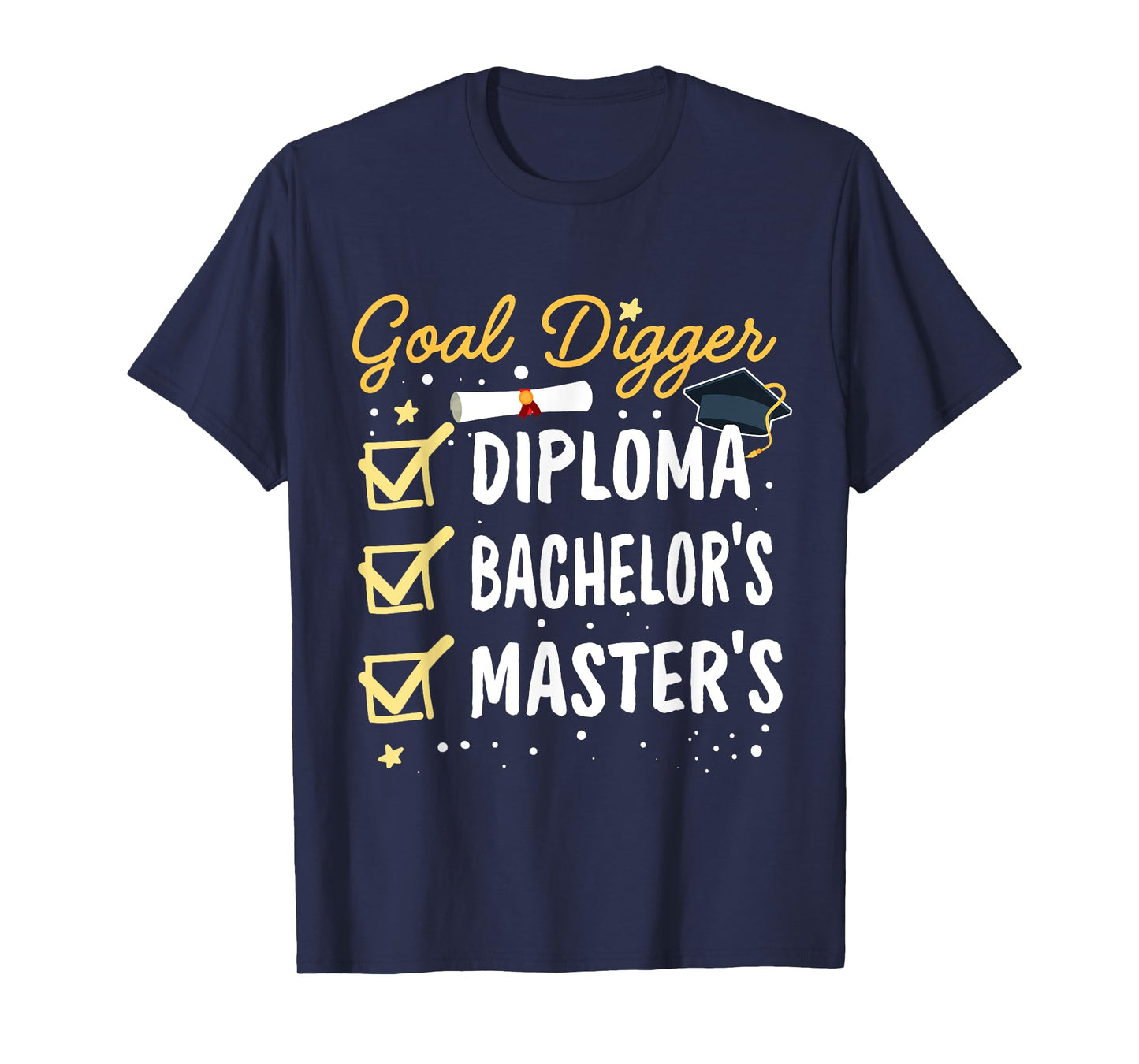 Masters Graduation Goal Digger Mastered It Class of 2024 T-Shirt