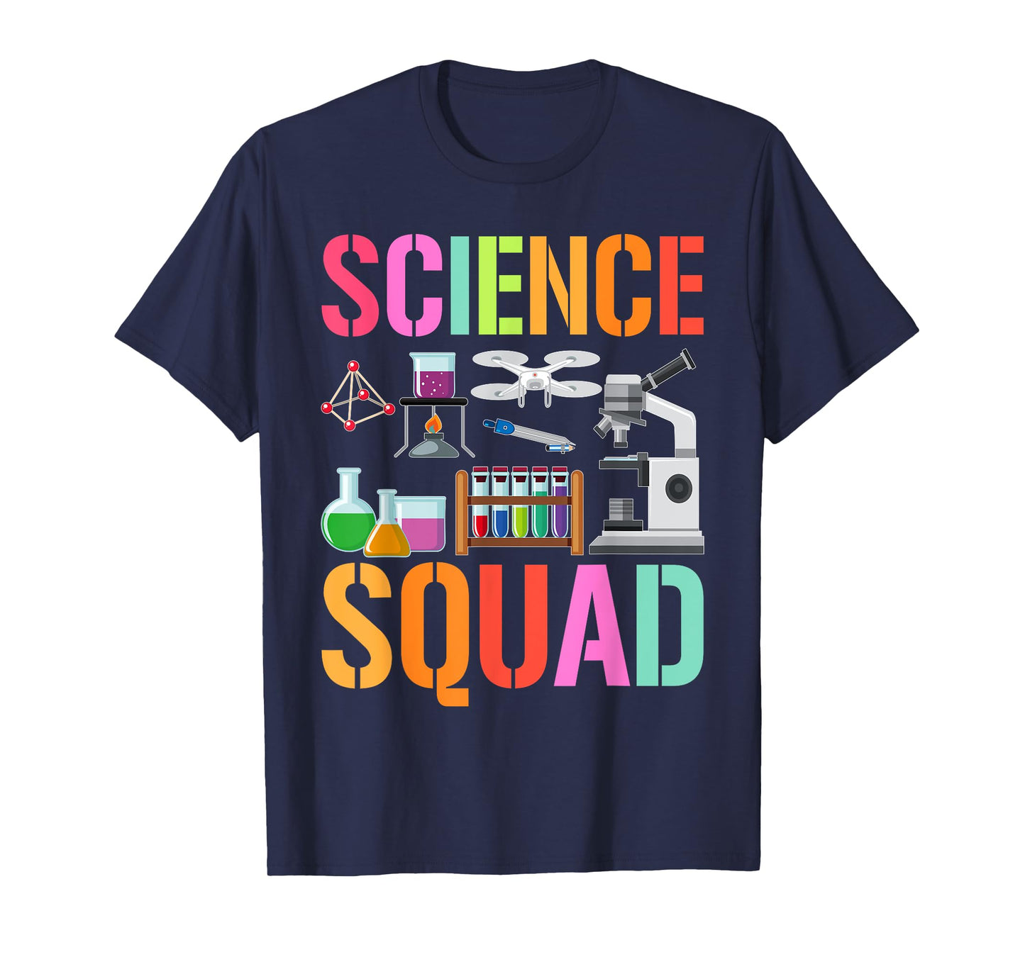Vintage SCIENCE SQUAD Technology Teacher Team Student STEM T-Shirt