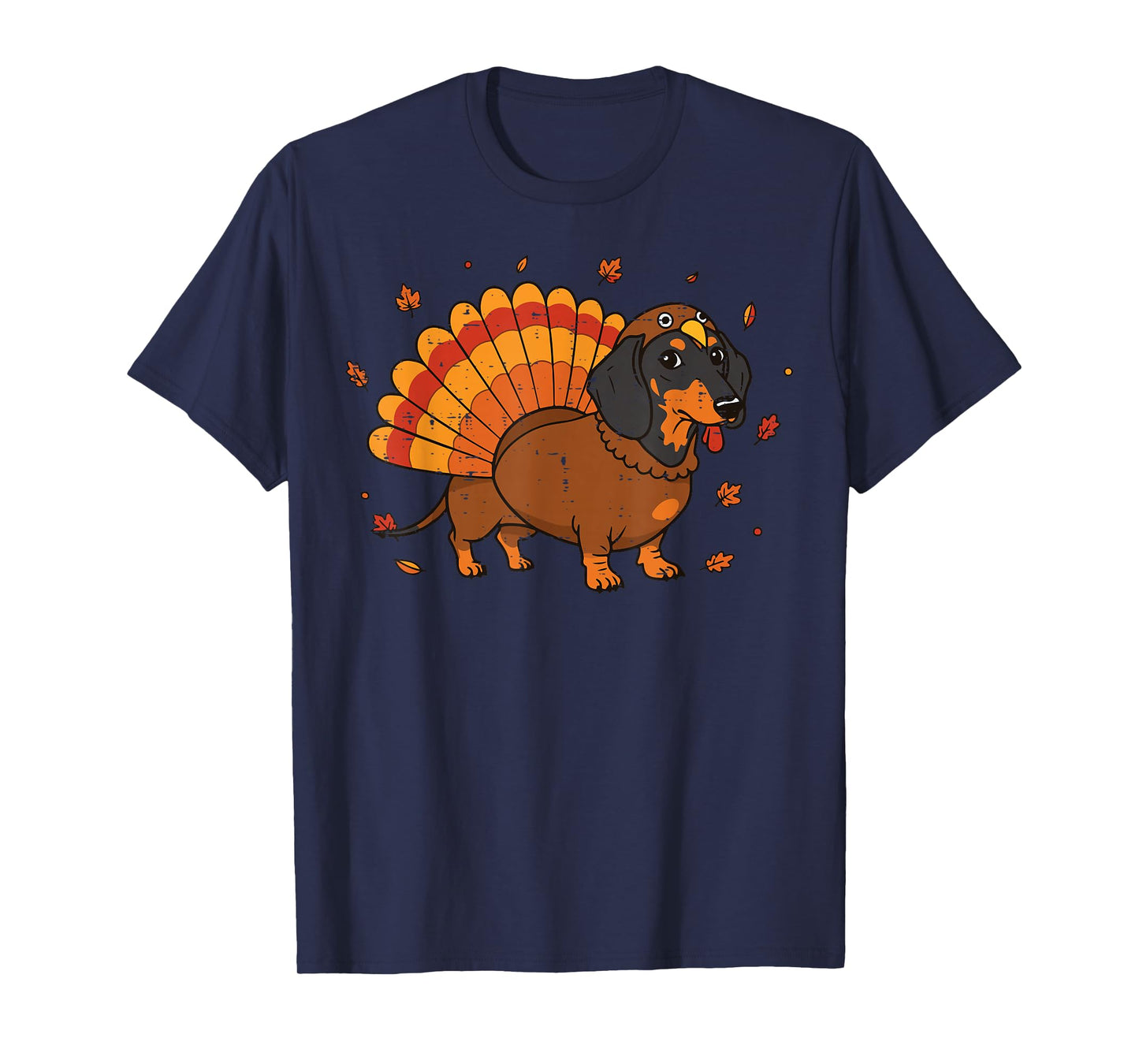 Thanksgiving Dog Dachshund Turkey Wiener Fall Men Women Kid T-Shirt