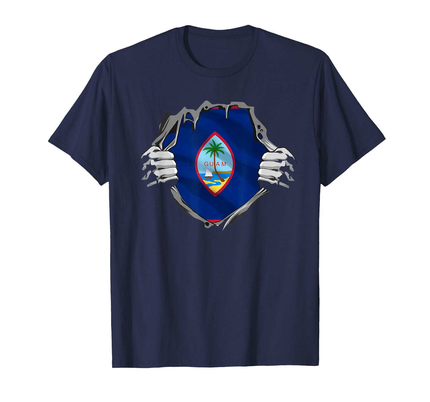 Funny Guam Flag Country Oceania T-Shirt