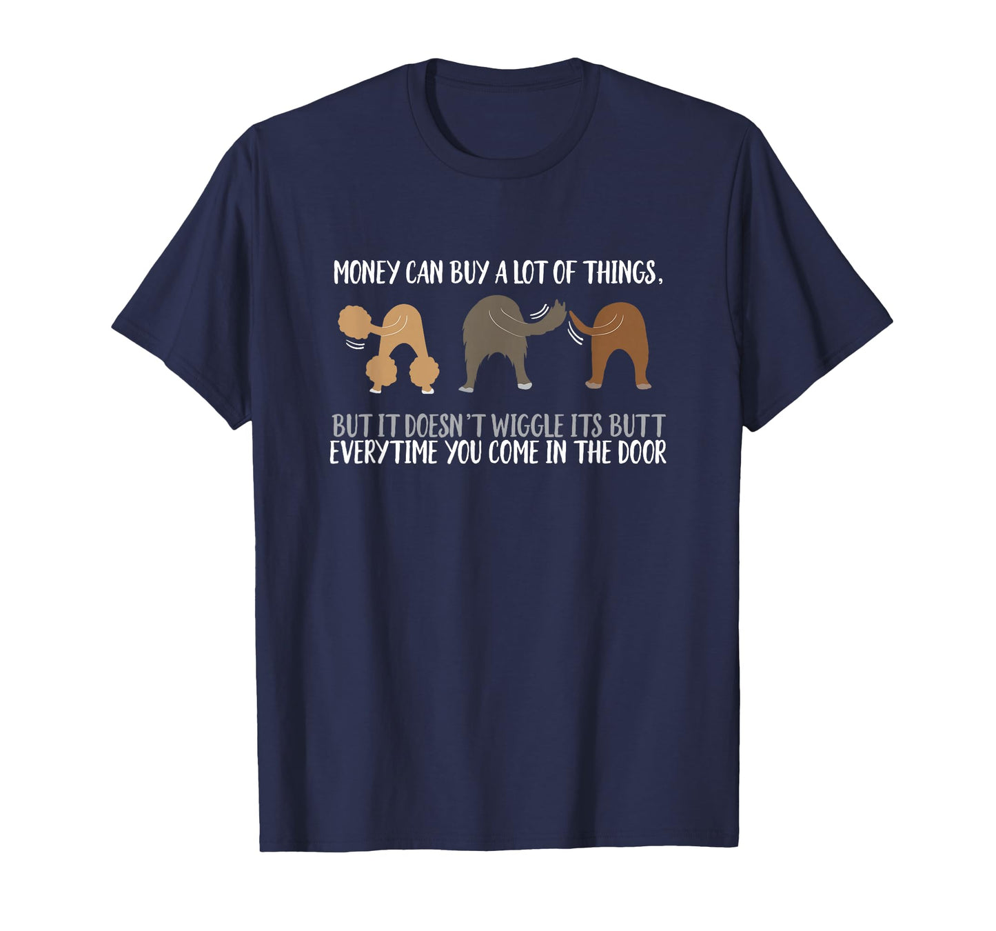 Cute Rescue Dog Lovers Funny Wiggle Butt T-Shirt Gifts T-Shirt