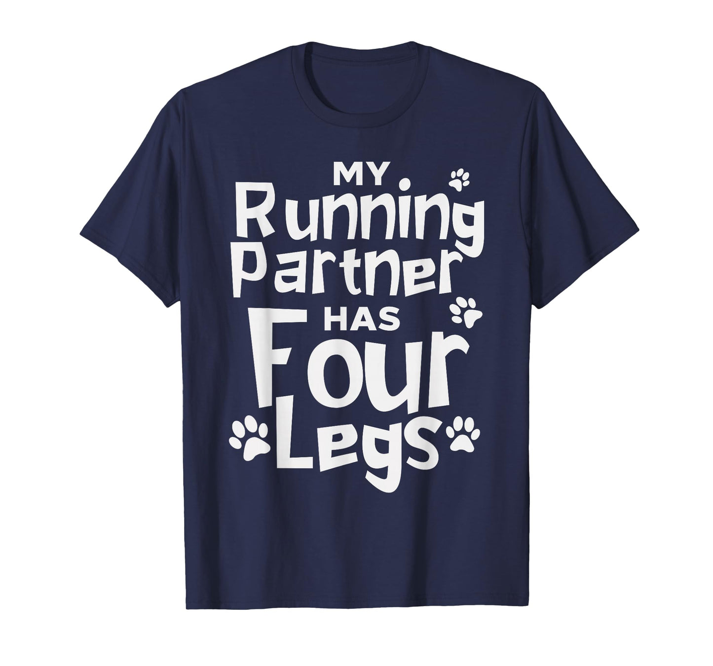 Funny Running Shirt Dog Marathon Runners Four Legs T-Shirt
