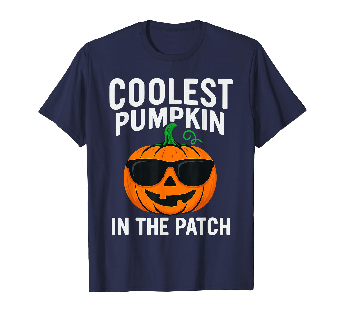 Kids Coolest Pumpkin In The Patch Halloween Boys Girls Teens T-Shirt