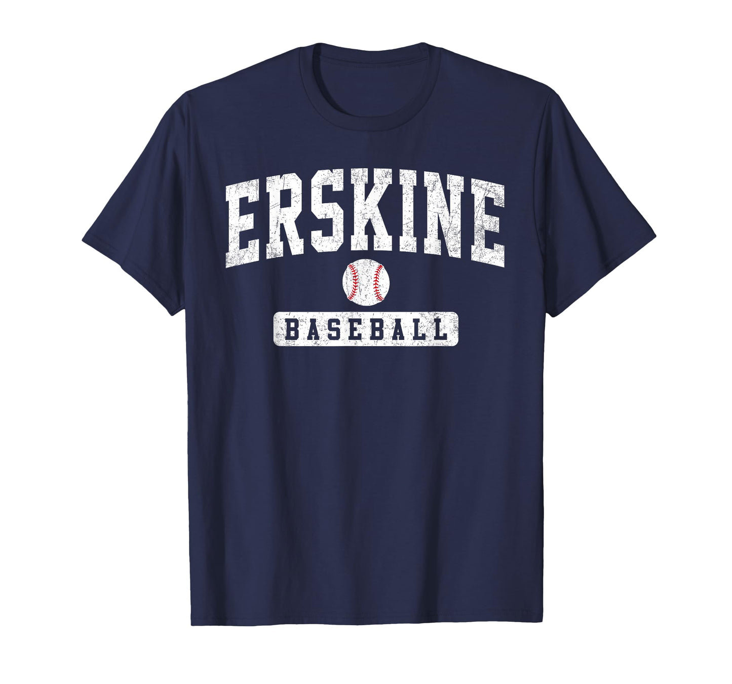 ERSKINE College Baseball Arch Vintage Design for Men Women T-Shirt