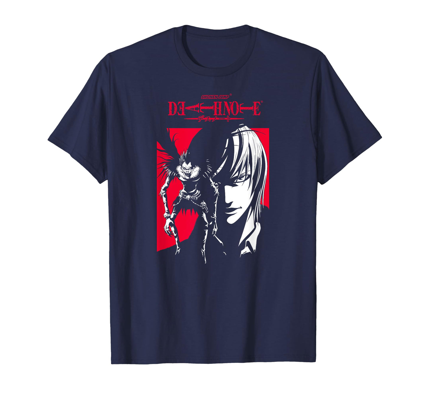 Death Note Ryuk and Light Contrast Silhouettes Anime T-Shirt