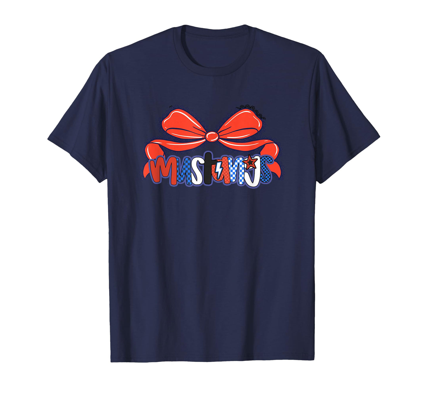 Mustangs Team Pride Bow Graphic T-Shirt