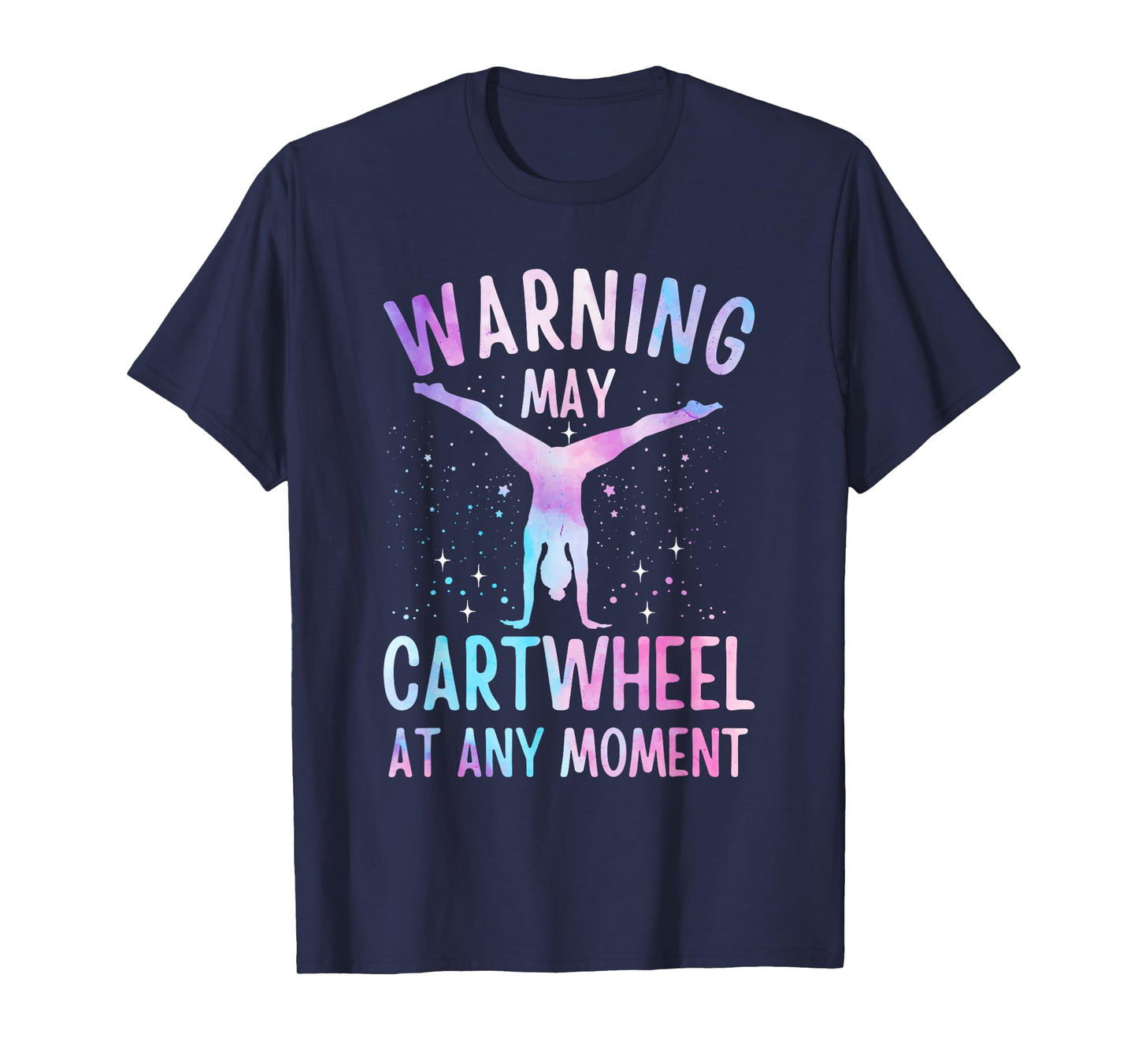 Gymnastics Art For Girls Women Tie Dye Cartwheel Gymnast T-Shirt