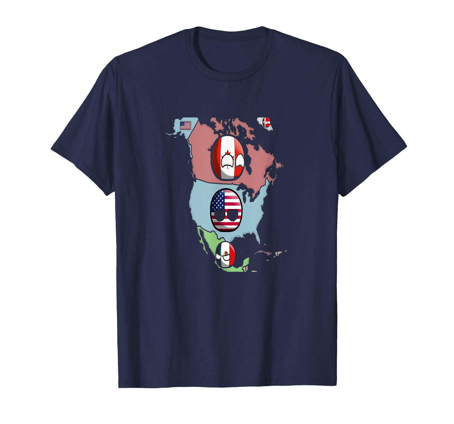 Countryballs north america countries T-Shirt