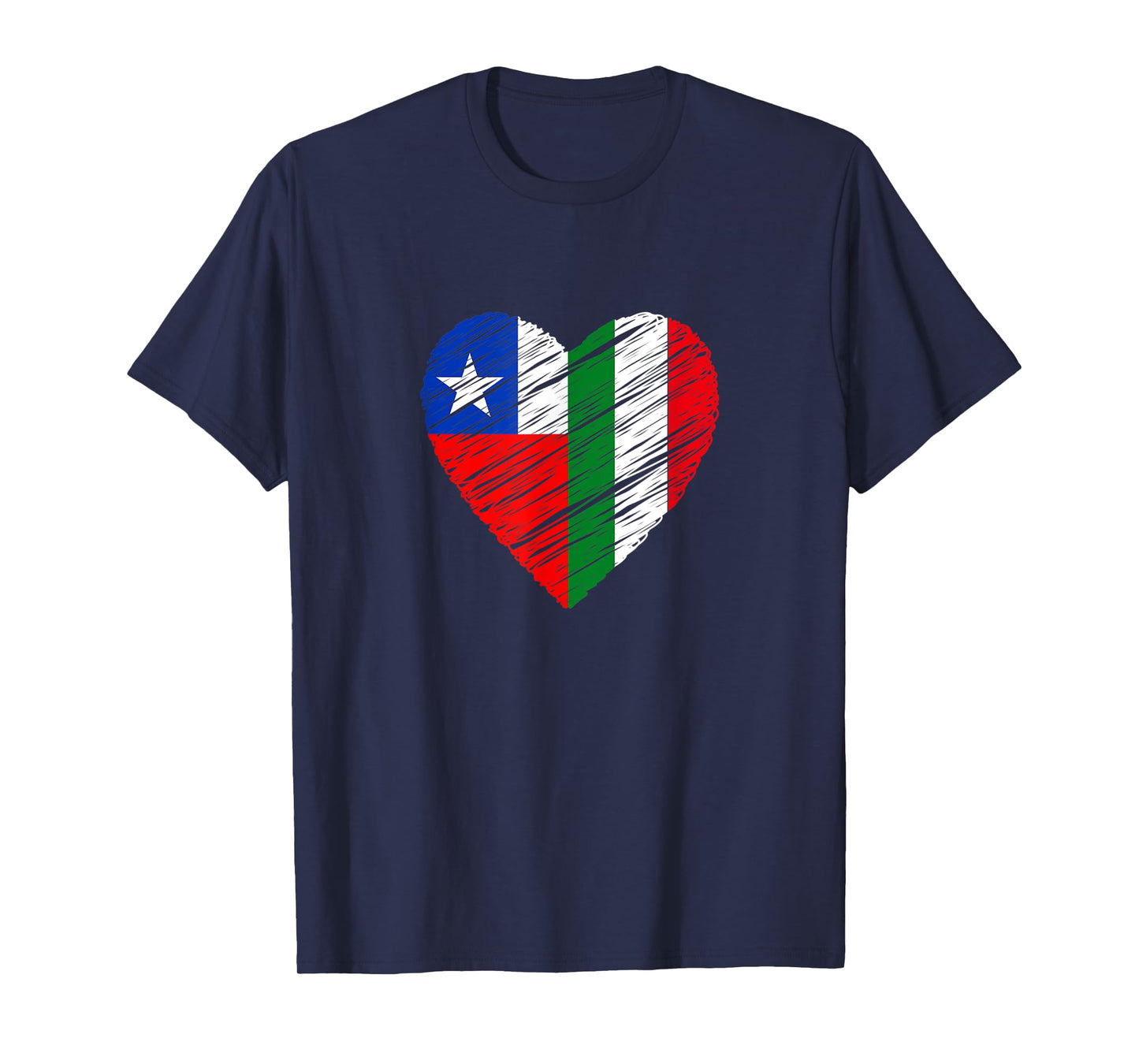 Puerto Rico Italy Heart Italian Flag Puerto Rican Flag Heart T-Shirt