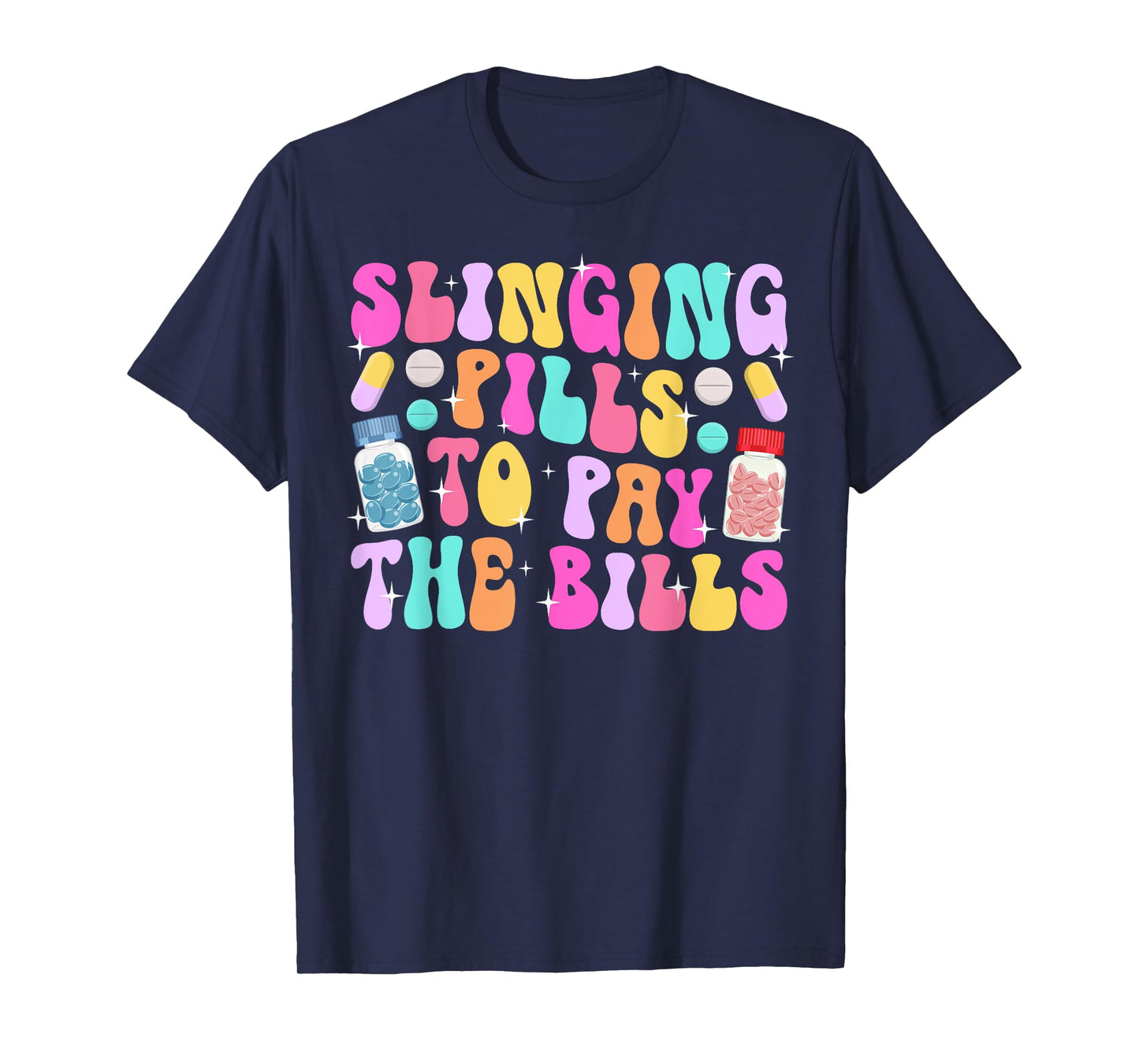Pharmacy Tech Pharm Tech Groovy Pharm Technician T-Shirt