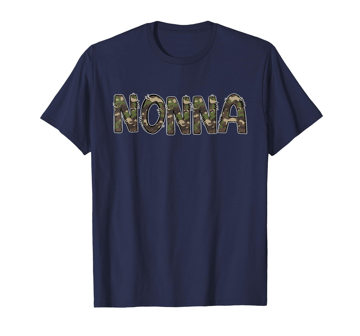Camouflage Hunter Grandma Nonna Hunting T-Shirt