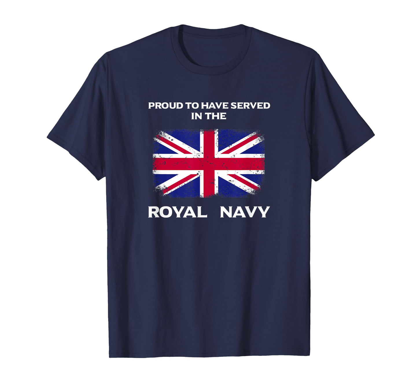 British Royal Navy T-shirt UK Flag Mens Proud Served Britain T-Shirt