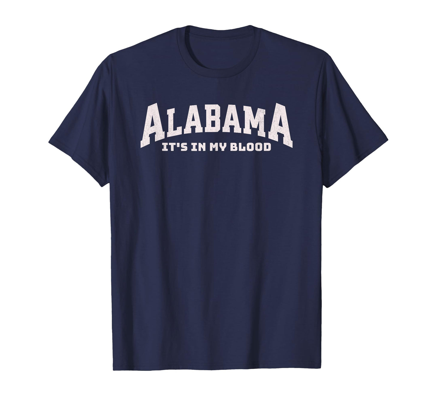 Vintage Alabama, It's In My Blood, AlaBAMA Fan Varsity Print T-Shirt