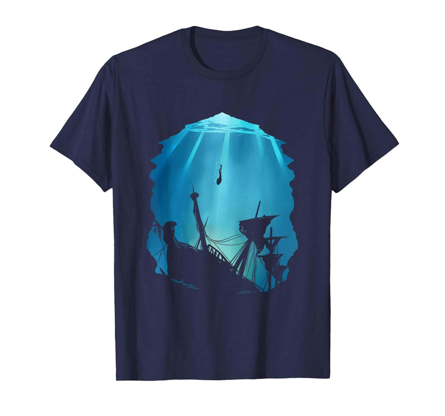 Wreck Diving for Diver Scuba Diving Underwater Shipwreck T-Shirt