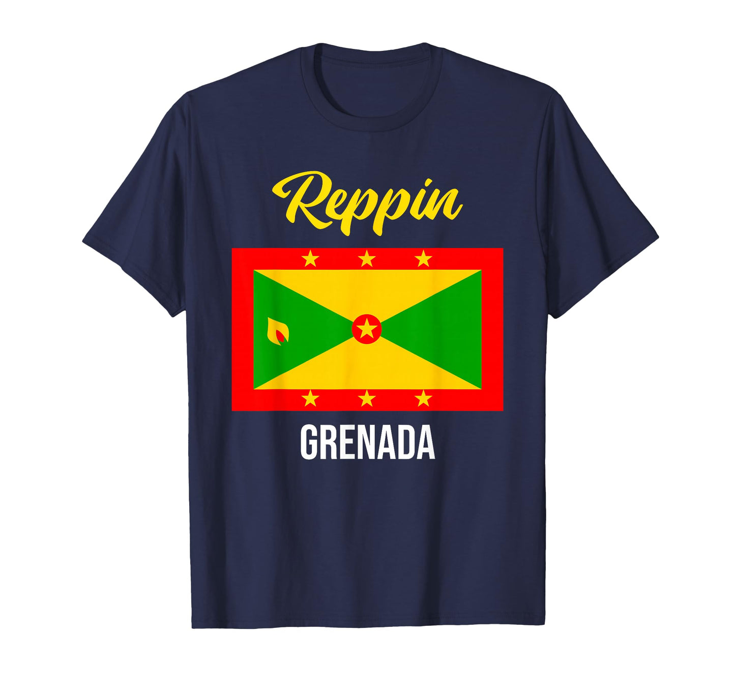 Grenada Flag Reppin West Indies Vacation T Shirt T-Shirt