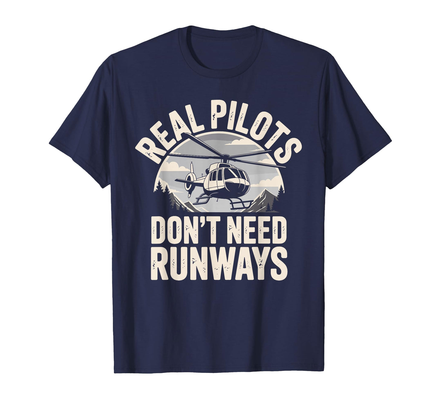 Funny Helicopter Pilot Art for Men Women Flying Helicopter T-Shirt