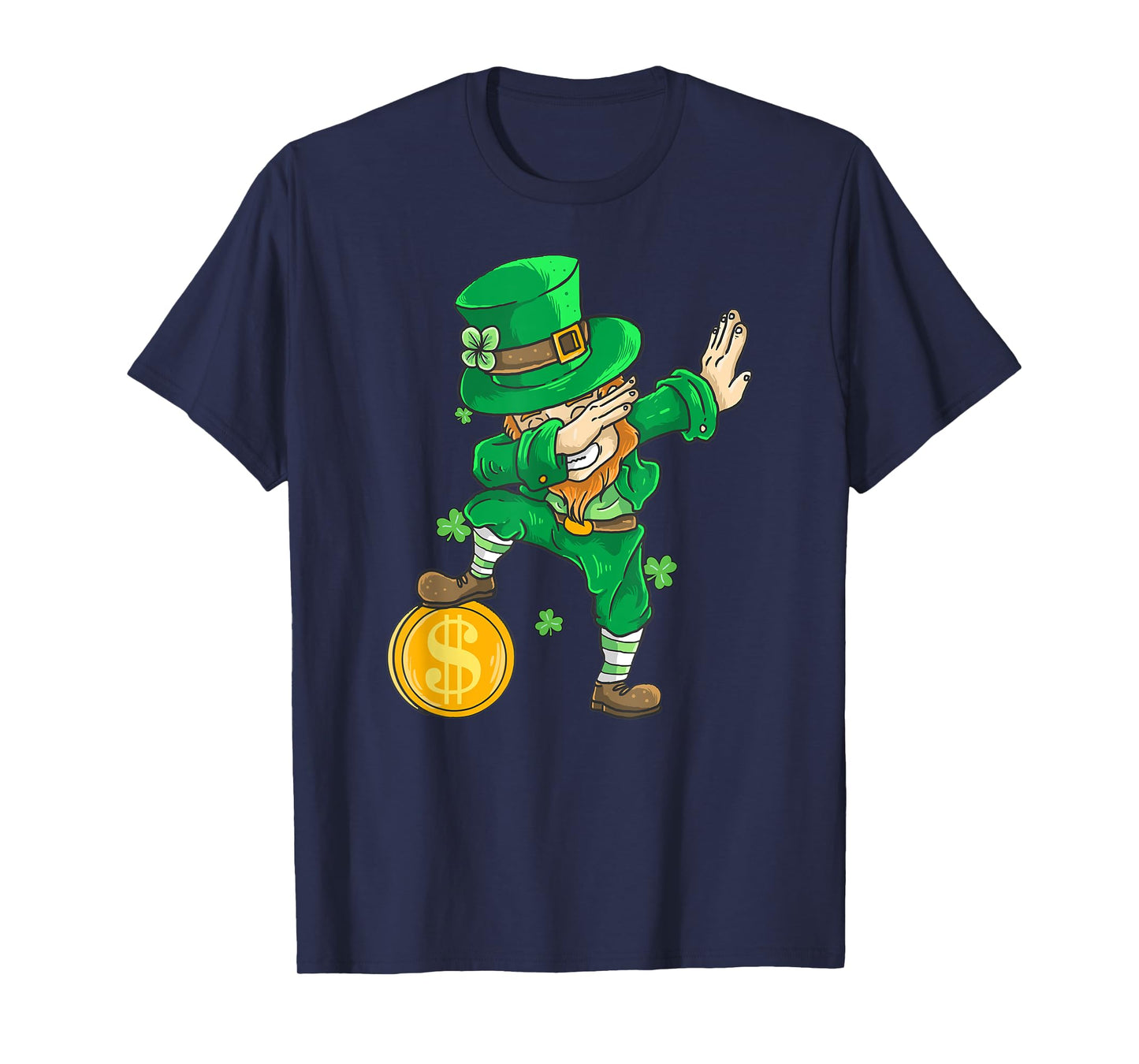 St Patricks Day Dabbing Leprechaun Kids Dab T-Shirt