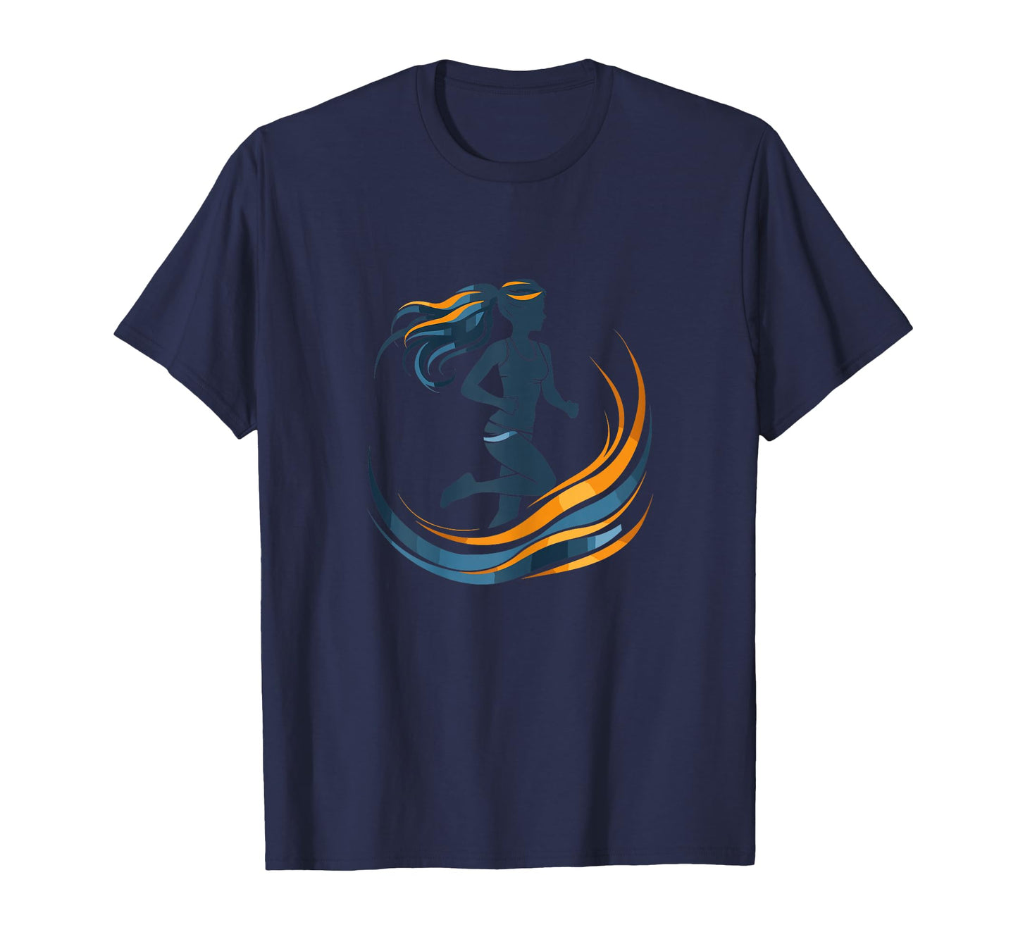 Female Runner Graphic Exercising for Girls T-Shirt