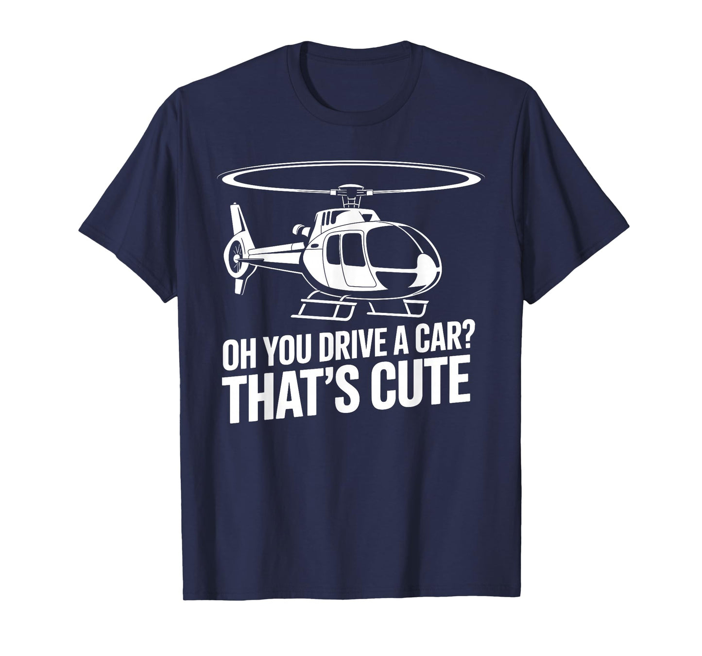 Helicopter Art for Men Women Flight School Helicopter Pilot T-Shirt