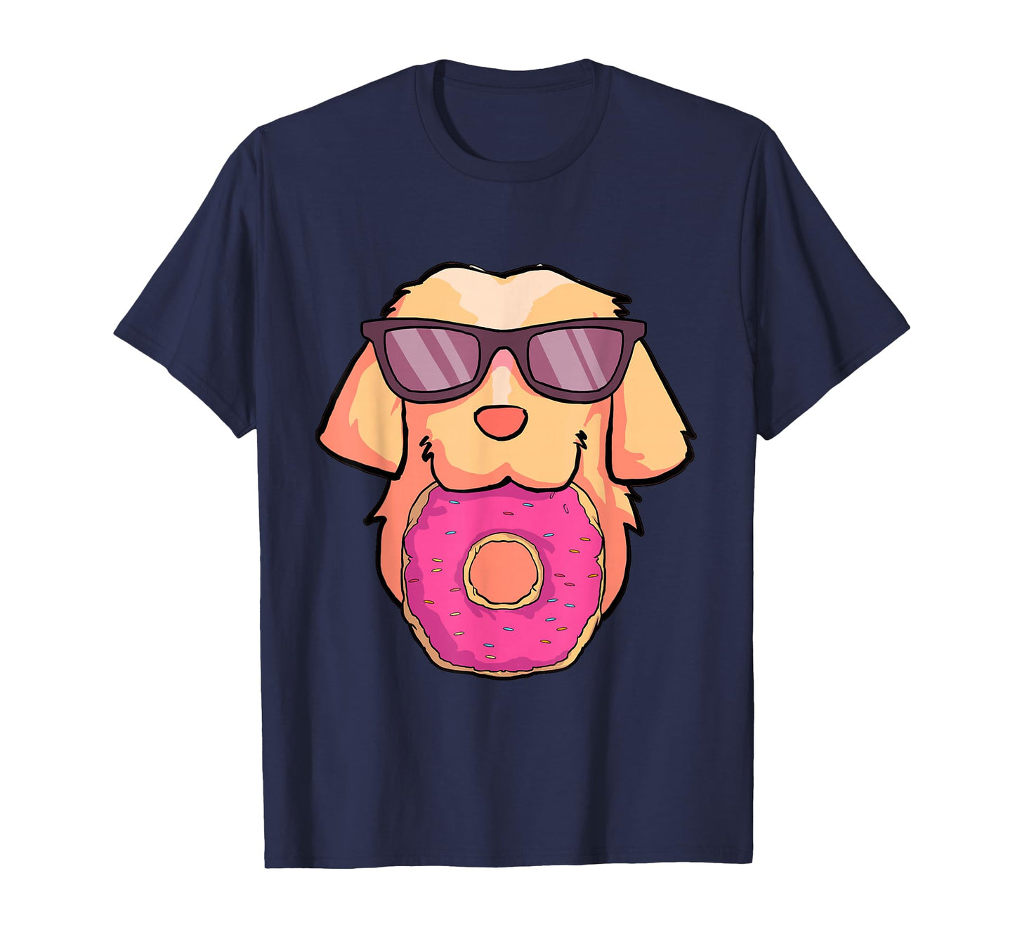 Golden Retriever Dog Donuts Party Gifts Shirt Women Girls T-Shirt