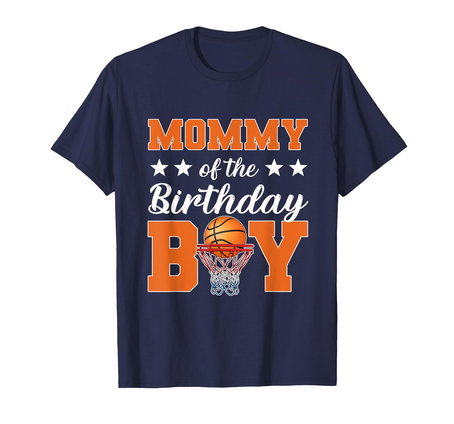 Mommy of the Birthday Boy Basketball Mom matching birthday T-Shirt