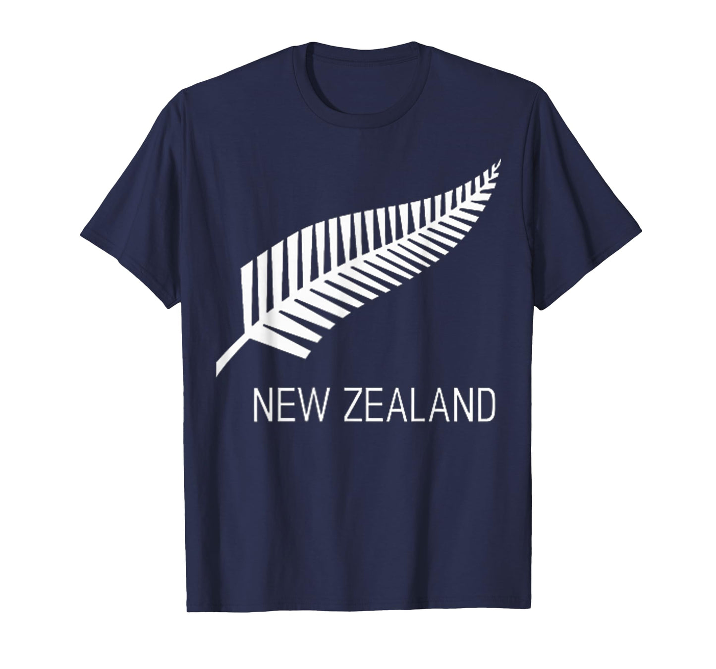 Black New Zealand Fern Shirt Mens Black Proud Kiwi NZ Rugby T-Shirt