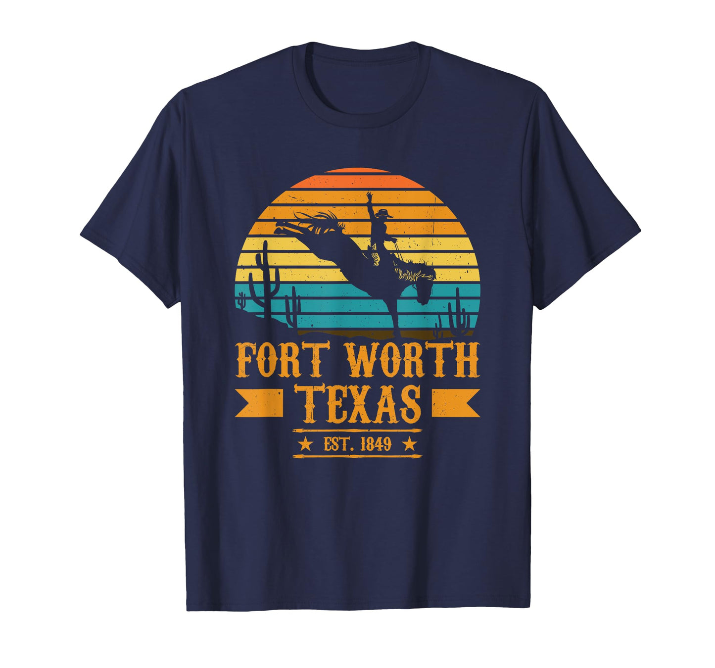 Fort Worth Texas Rodeo Rider Horse - Fort Worth Texas T-Shirt