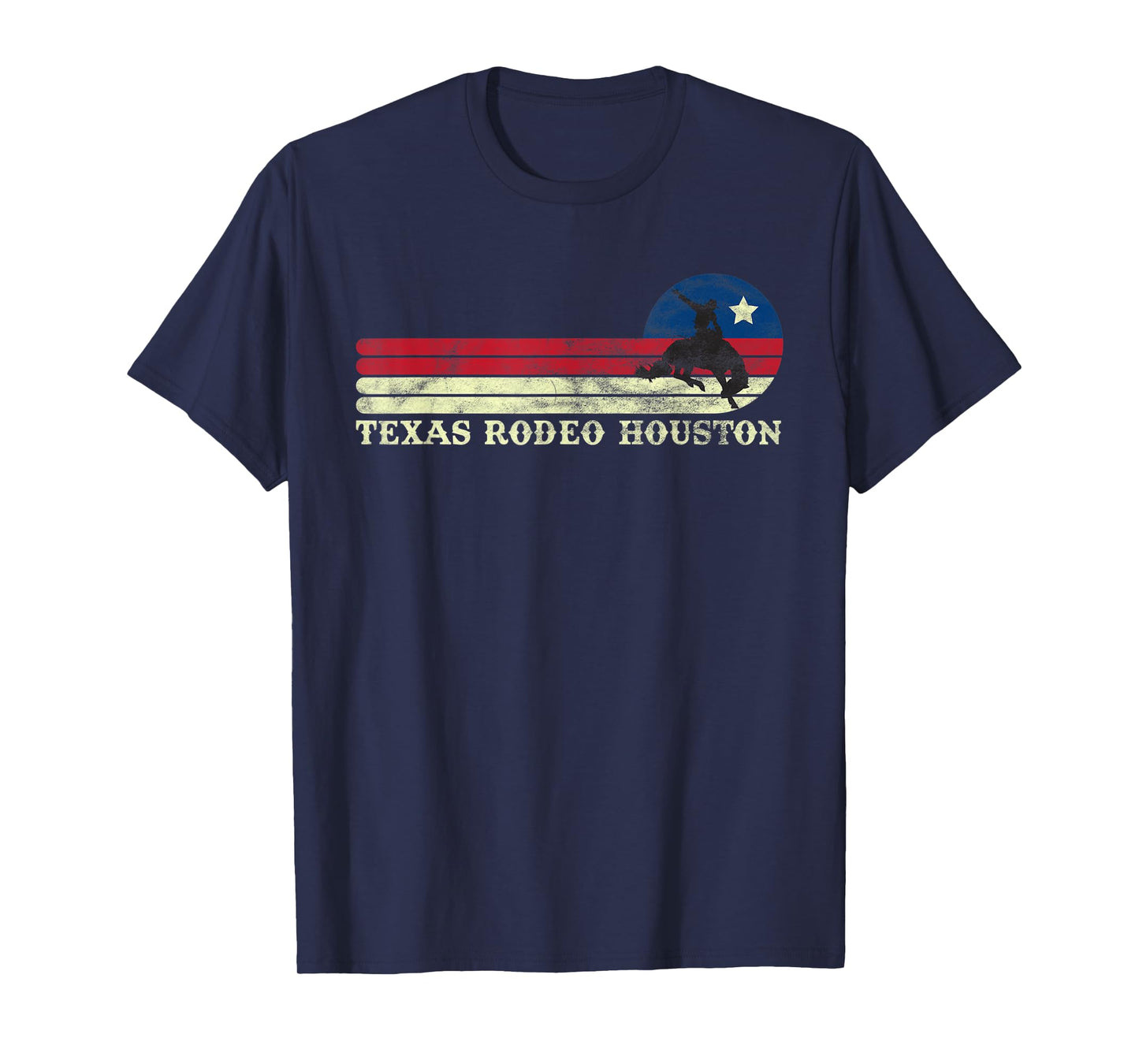 Houston Texas Rodeo Western Vintage Cowboy T-Shirt