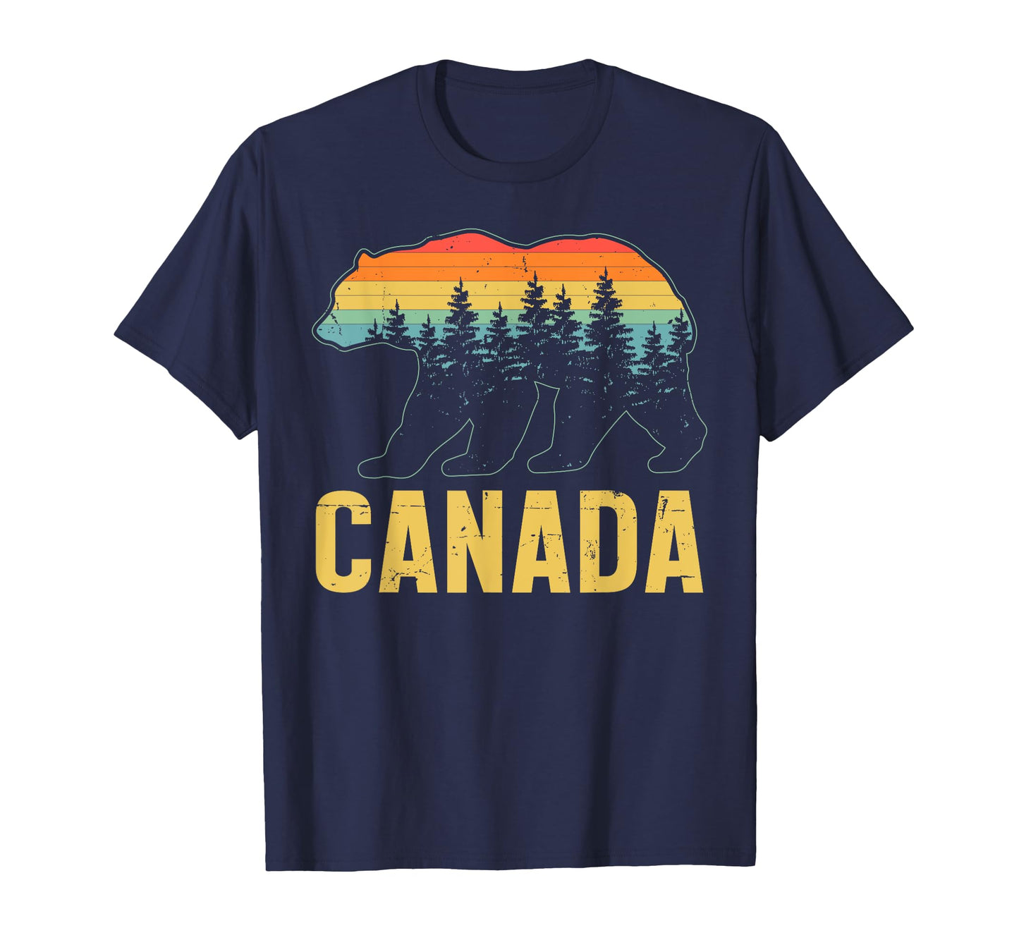 Canada Funny Canadian Maple Leaf Grizzly Bear Lovers T-Shirt
