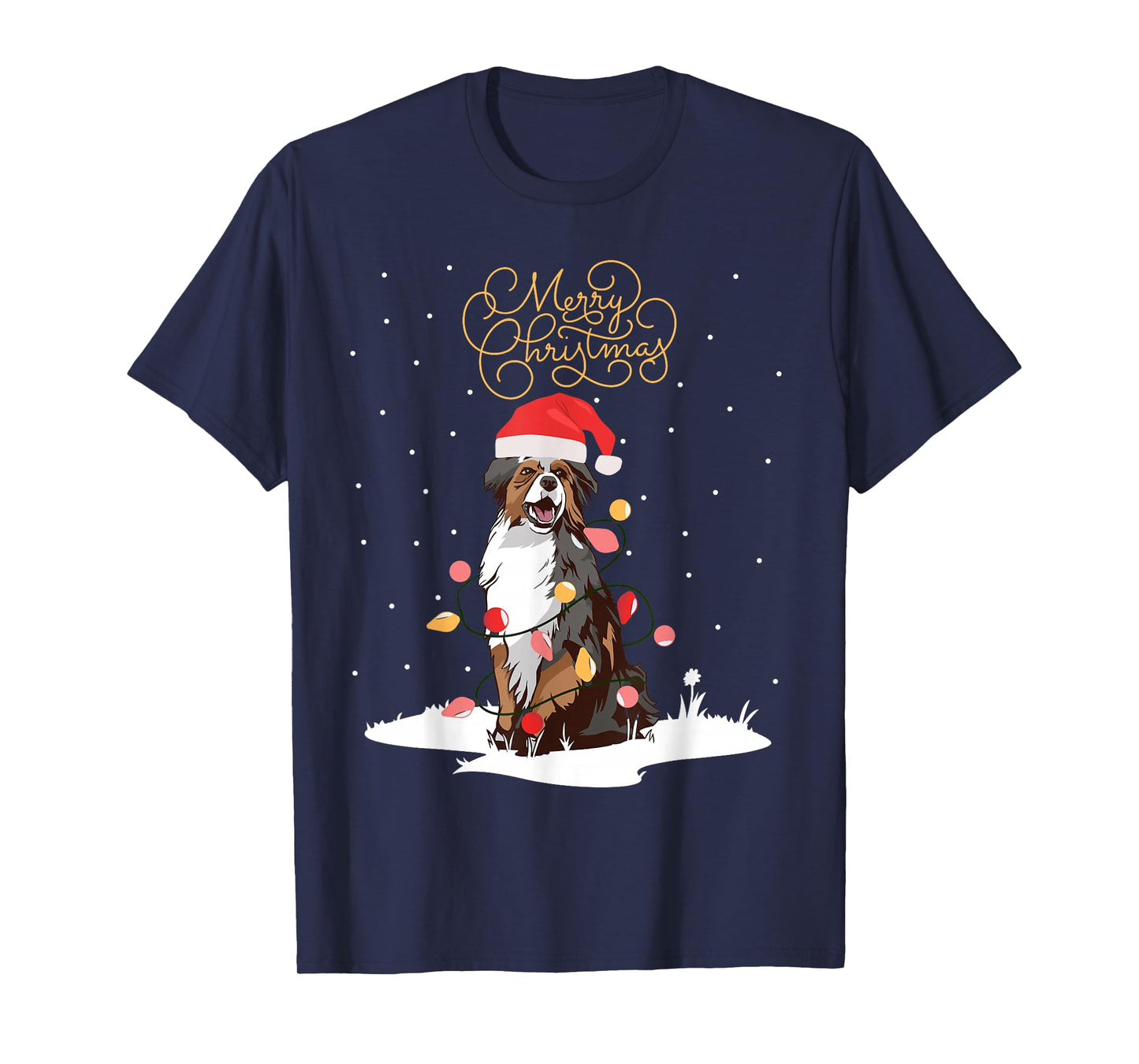 Australian Shepherds Merry Christmas Aussie Xmas Christmas T-Shirt