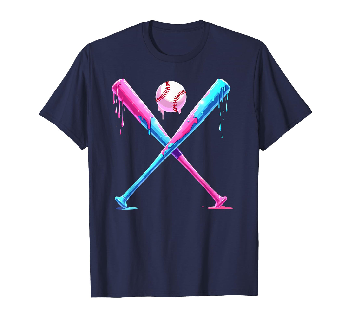 Baseball Home Plate Social Club for Boy Ice Cream Drip T-Shirt
